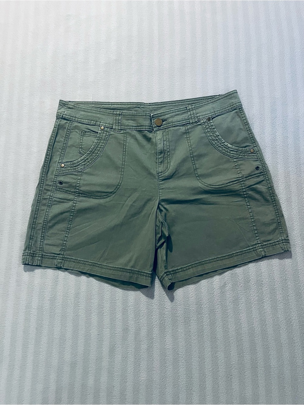 Style & Co. Olive Green Utility Bermuda Shorts